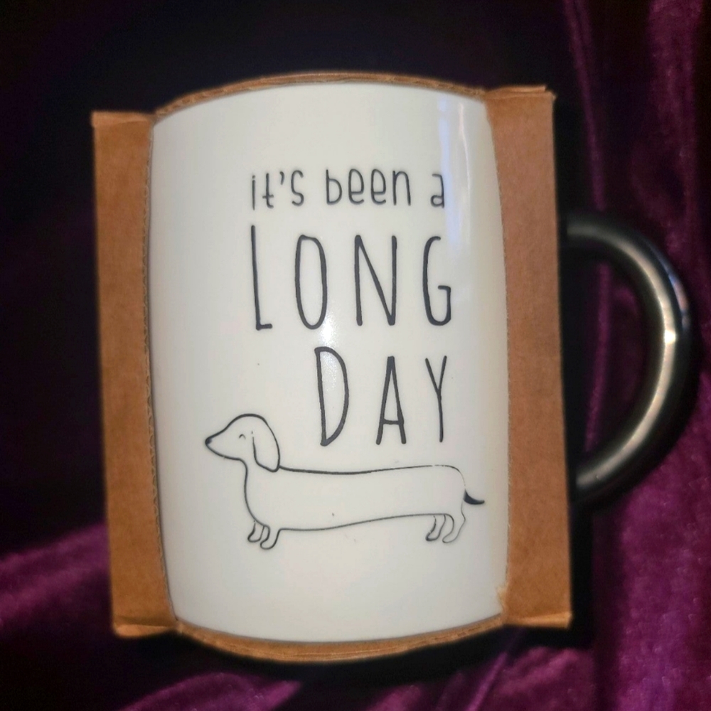 Baby Aspen It's Been A Long Day Dachshund Sausage Weiner Dog Coffee Tea Mug 12oz